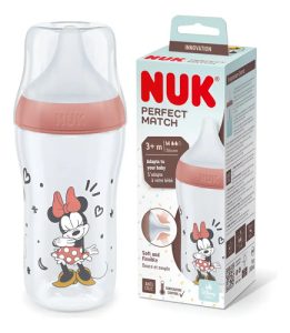 Miniatura 1 de 4 de Mamadera Nuk Perfect Match Disney rojo 260 ml Mickey