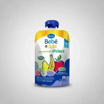 Imagen 5 de 5 de Puré De Frutas Sabor Manzana, Pera Y Banana Sancor Bebé & Kids 90g