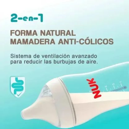 Imagen 3 de 4 de Mamadera Nuk Perfect Match Disney rojo 260 ml Mickey