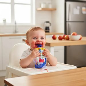 Miniatura 3 de 3 de Puré De Frutas Orgánico Sabor Manzana Sancor Bebé & Kids Pouch 90g
