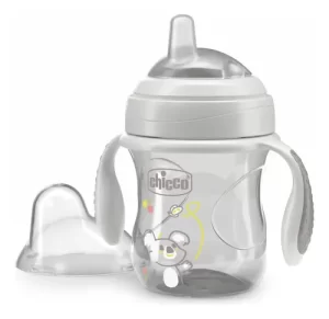 Miniatura 3 de 12 de Vaso Chicco Transition Cup Antiderrame Con Asas  4m+ 200ml Color Gris