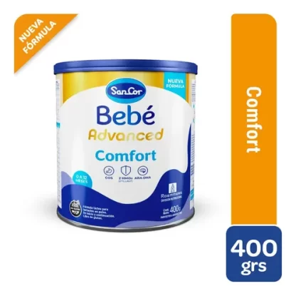 Imagen 1 de 3 de Fórmula Infantil Sancor Bebé Advanced Comfort 400g Sin Gluten Sin Sabor
