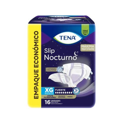 Imagen 1 de 4 de Pañal Tena Slip Nocturno Talle Extra Grande XG 16 Unidades