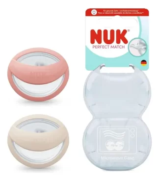Chupete Nuk Perfect Match Baby rosa 0-6 meses x2
