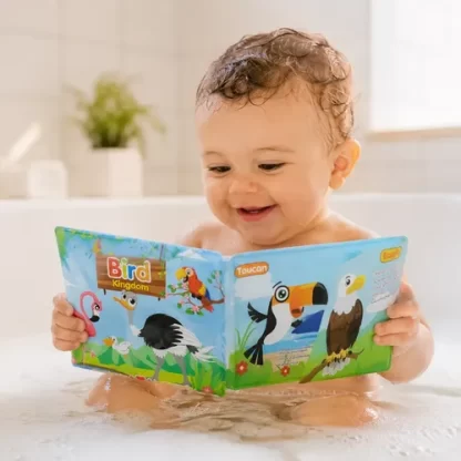 Imagen 4 de 4 de Librito para el agua Loopi Pájaro juguete de baño
