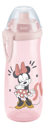 Imagen 2 de 5 de Vaso Nuk Sports Cup Minnie 450 ml antiderrame rosa