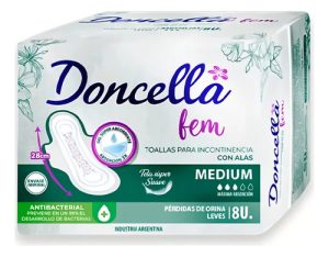 Miniatura 1 de 2 de Toallitas femeninas Doncella Fem 28 cm Medium 8 unidades