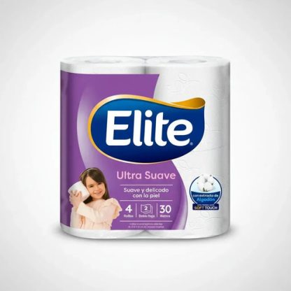 Imagen 3 de 3 de Papel higiénico Elite Ultra Suave doble hoja 4 x 30 m