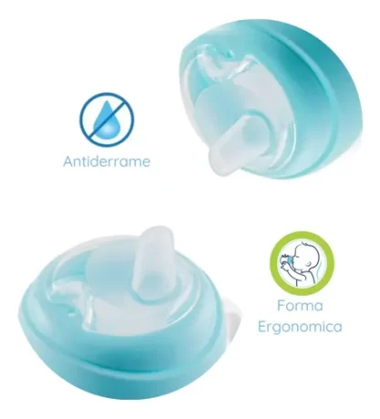 Imagen 9 de 12 de Vaso Chicco Transition Cup Antiderrame Con Asas  4m+ 200ml Color Gris