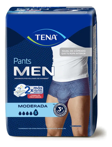 Imagen 1 de 3 de Ropa Interior Tena Pants Men G-EG X8 Unidades