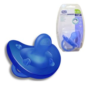 Miniatura 3 de 8 de Chicco Chupete Silicona Physio Soft Liso Azul 6-16 Meses X1 Azul 6-16 Meses