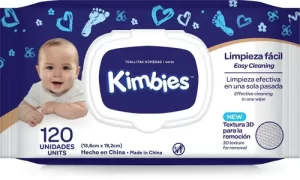 Miniatura 2 de 2 de Toallitas Húmedas Kimbies Con Tapa x120 unidades