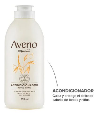 Imagen 4 de 7 de Acondicionador Aveno Infantil Hidratante Para Piel Sensible De 250 Ml