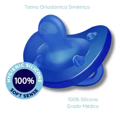 Imagen 6 de 8 de Chicco Chupete Silicona Physio Soft Liso Azul 6-16 Meses X1 Azul 6-16 Meses