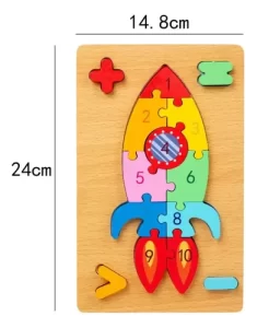 Miniatura 2 de 2 de Rompecabezas De Madera Cohete Explorer Fan