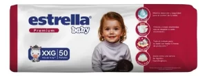 Miniatura 1 de 4 de Pañales Estrella Premium XXG x 50 Unidades Para 14+ Kg