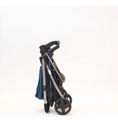Imagen 6 de 6 de Cochecito De Paseo Bebesit Aeris 1390 Azul Con Chasis Color Plateado Rebatible