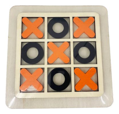 Imagen 4 de 7 de Tateti De Madera Juego De Mesa Infantil 14x14 Ta Te Ti