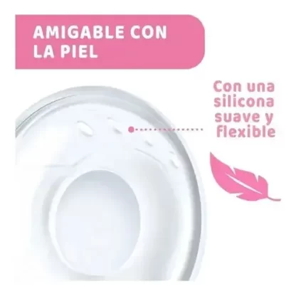Imagen 7 de 10 de Cascos Recogeleche Natural Feeling Chicco Suave Y Anatomico
