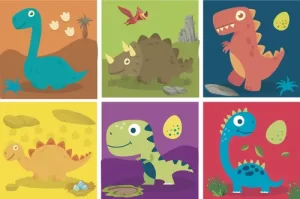Miniatura 1 de 10 de Cubo Rompecabezas Madera Encastre Bebé Didáctico Dinosaurio