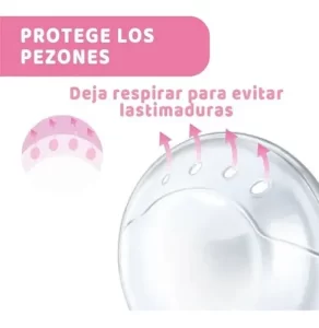 Miniatura 4 de 10 de Cascos Recogeleche Natural Feeling Chicco Suave Y Anatomico