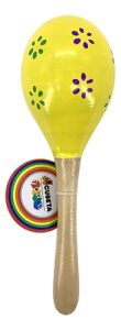 Miniatura 3 de 10 de Maraca Mediana De Madera Instrumento Musical Bebé Colores Surtido
