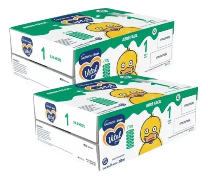 Imagen 3 de 3 de Combo x2 cajas Leche Vital 1 Liquida 200ml X48 Bricks