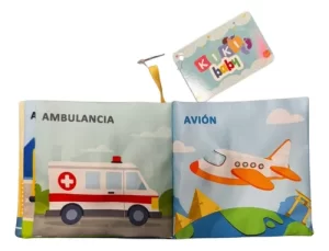 Miniatura 6 de 7 de Libro De Tela Bebé Transportes Estimulación Sensorial Multicolor