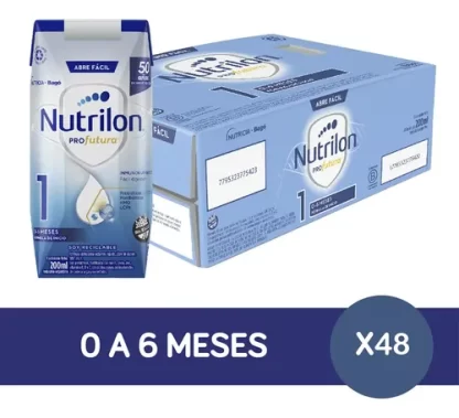 Imagen 3 de 3 de Leche Nutrilon 1 Liquida Brick 200 Ml Combo x2 Cajas x24u (48 Bricks en total)