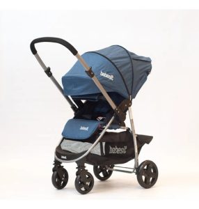 Miniatura 1 de 6 de Cochecito De Paseo Bebesit Aeris 1390 Azul Con Chasis Color Plateado Rebatible