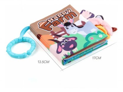 Imagen 1 de 6 de Libro De Tela Bebé Con Sonidos Y Texturas Granja