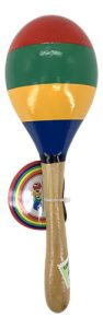 Miniatura 2 de 10 de Maraca Mediana De Madera Instrumento Musical Bebé Colores Surtido