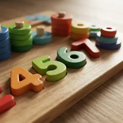 Imagen 8 de 9 de Ábaco De Madera Juego Didáctico Contar Colores Y Formas Surtido