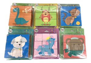 Miniatura 10 de 10 de Cubo Rompecabezas Madera Encastre Bebé Didáctico Unicornio