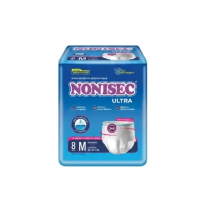 Imagen 1 de 2 de Pañales Para Adultos Descartables Nonisec Ropa Interior Ultra Mediano