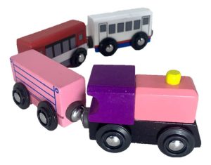 Miniatura 5 de 7 de Trencito Magnético Madera Con 4 Vagones Juguete Bebé Surtido