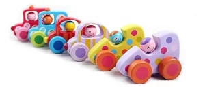 Miniatura 3 de 7 de Autitos De Madera Didácticos Pack X6 Vehículos Colores Surtido