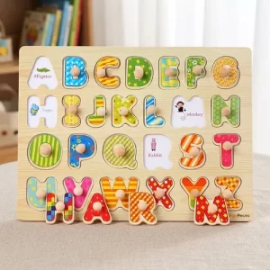 Miniatura 12 de 15 de Rompecabezas Madera Con Agarre Didáctico 30x22
