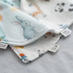 Miniatura 4 de 5 de Babero Bandana Bebé Algodón Estampado Absorbente