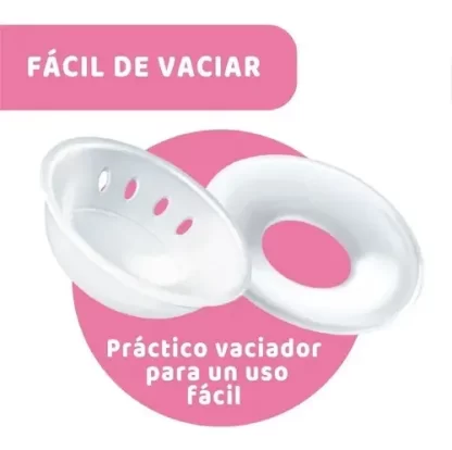 Imagen 6 de 10 de Cascos Recogeleche Natural Feeling Chicco Suave Y Anatomico