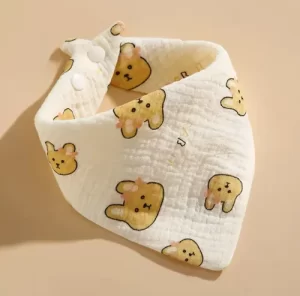 Miniatura 9 de 10 de Babero Bebé Gasa De Algodón Absorbente Suave