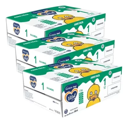 Imagen 1 de 3 de Leche Vital 1 Liquida 200ml Combo 3 Cajas x24 bricks (72 en total)