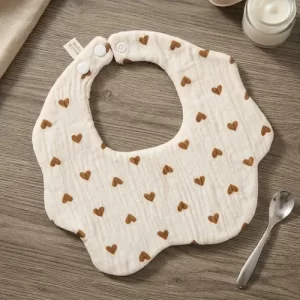 Miniatura 1 de 10 de Babero Bebé Gasa De Algodón Absorbente Suave