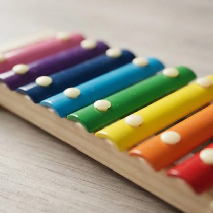 Imagen 3 de 5 de Xilofón De Madera Mediano Infantil Instrumento Musical