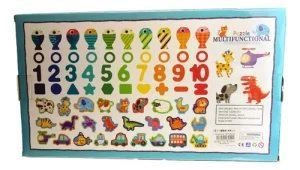 Miniatura 4 de 8 de Encastre Madera Números Con Cuentas Juego Didáctico Contar Surtido