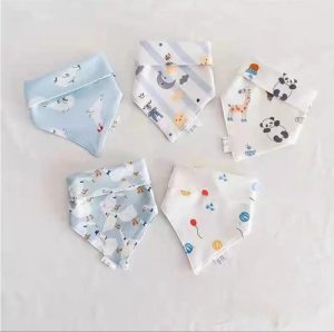 Miniatura 3 de 5 de Babero Bandana Bebé Algodón Estampado Absorbente