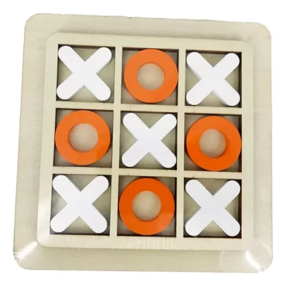 Imagen 3 de 7 de Tateti De Madera Juego De Mesa Infantil 14x14 Ta Te Ti