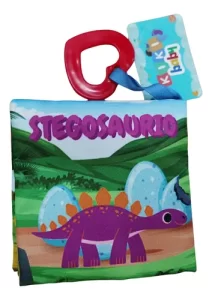 Miniatura 5 de 5 de Libro De Tela Bebé Dinosaurios Con Anillo Estimulación