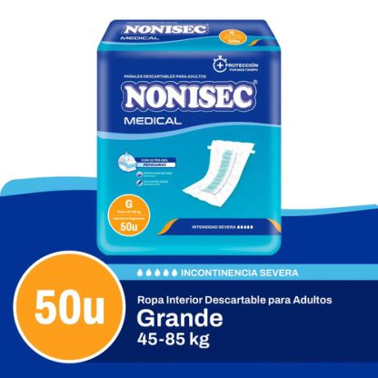 Imagen 2 de 2 de Pañales Para Adultos Descartables Nonisec Recto Medical Grande