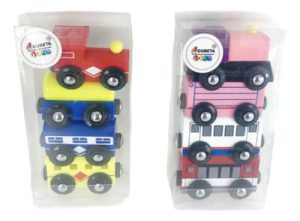 Miniatura 2 de 7 de Trencito Magnético Madera Con 4 Vagones Juguete Bebé Surtido